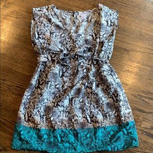 Motherhood maternity snake skin print ombré top